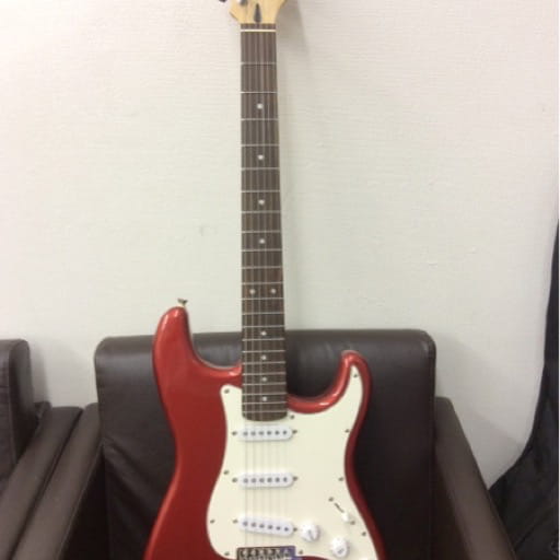 BUSKER'S エレキギター ストラトタイプ ワインレッド
