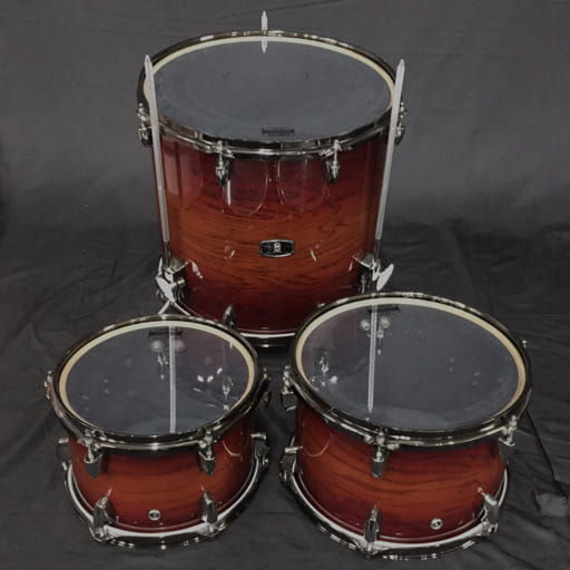 ヤマハ ライブカスタム ヤマハ アンバーシャドー サンバースト タム フロアタム 楽器 計3点 セット YAMAHA

