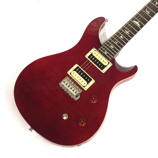 ポールリードスミス SE カスタム エレキギター ダブルカッタウェイ 24フレット バードインレイ レッド PRS